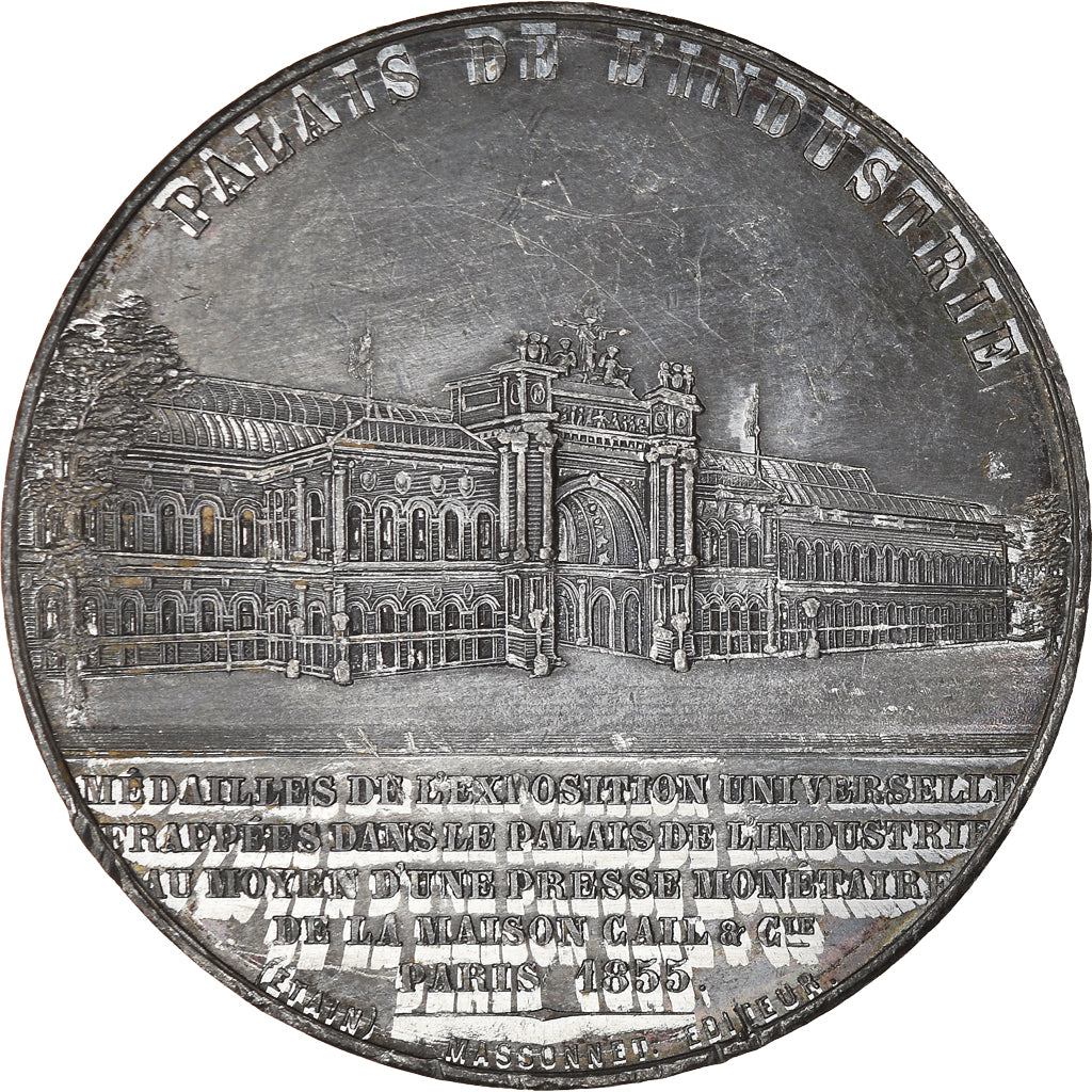 France, Medal, Eugénie Impératrice, Palais de l'Industrie, Arts & Culture
