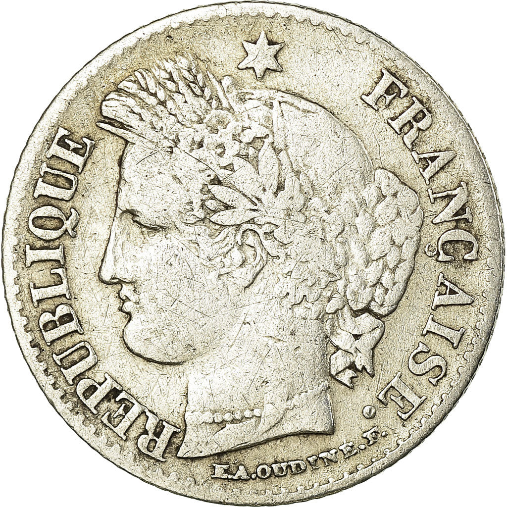 Coin, France, Cérès, 20 Centimes, 1850, Paris, VF(20-25), Silver, KM:758.1