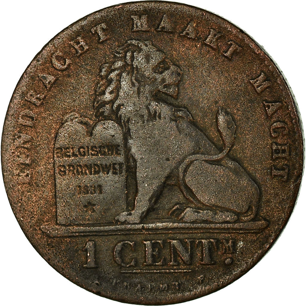 Monnaie, Belgique, Leopold II, Centime, 1887, TB+, Cuivre, KM:34.1