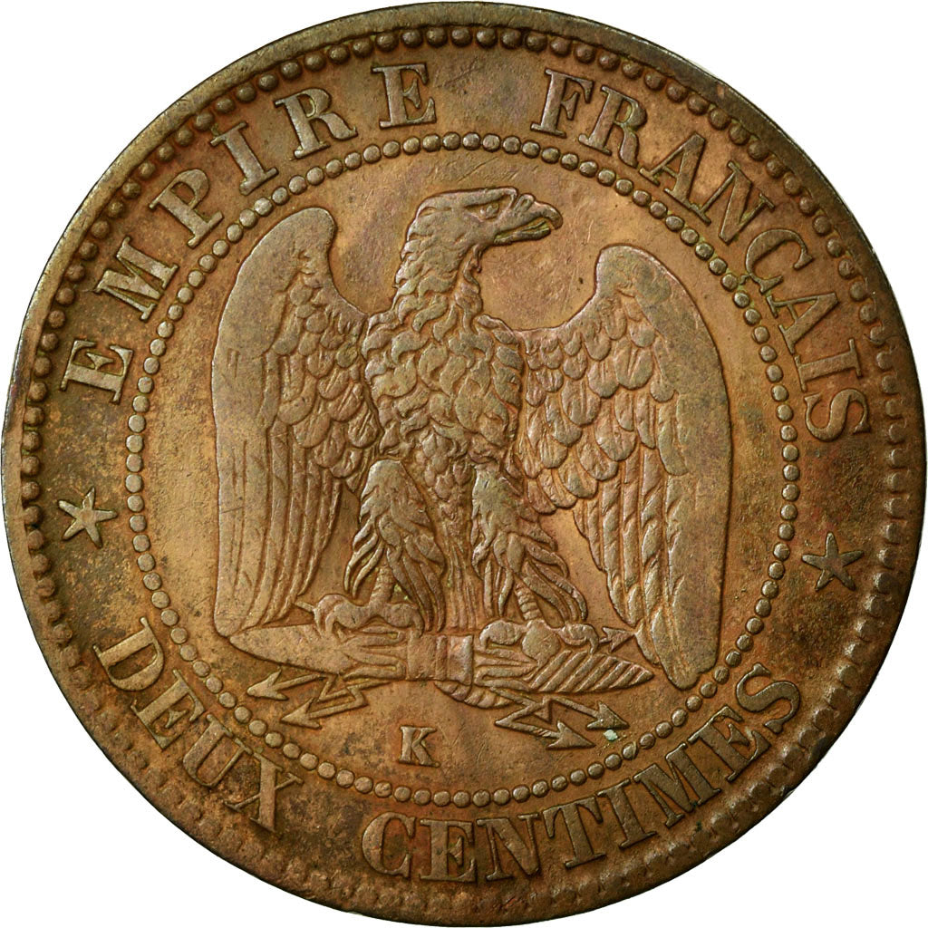Coin, France, Napoleon III, Napoléon III, 2 Centimes, 1862, Bordeaux