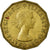 Coin, Great Britain, Elizabeth II, 3 Pence, 1954, EF(40-45), Nickel-brass