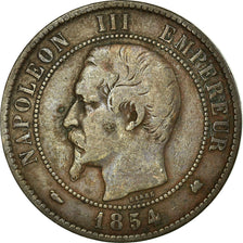 Moneta, Francja, Napoleon III, Napoléon III, 10 Centimes, 1854, Bordeaux