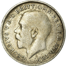 Moeda, Grã-Bretanha, George V, 3 Pence, 1917, VF(30-35), Prata, KM:813
