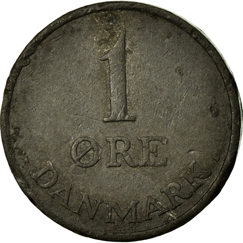 Coin, Denmark, Frederik IX, Ore, 1959, VF(30-35), Zinc, KM:839.2