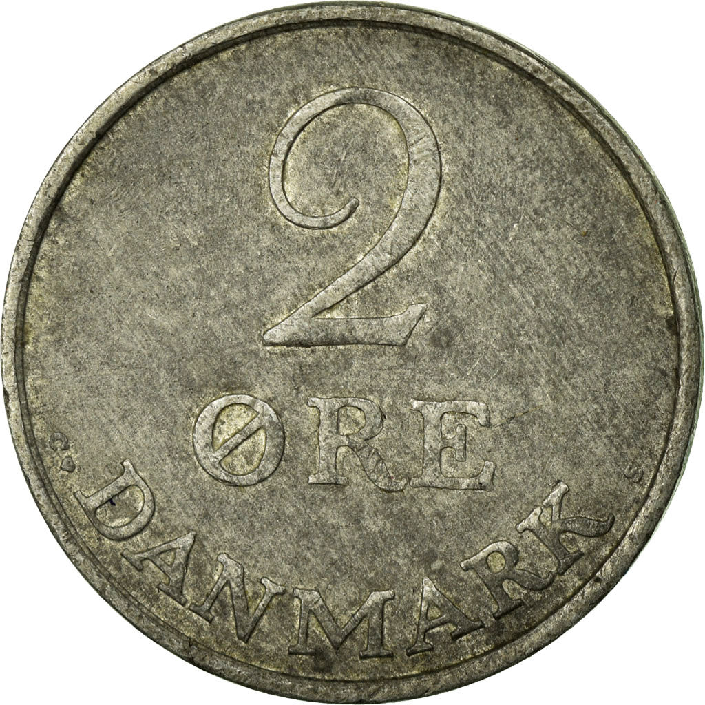 Coin, Denmark, Frederik IX, 2 Öre, 1959, EF(40-45), Zinc, KM:840.2