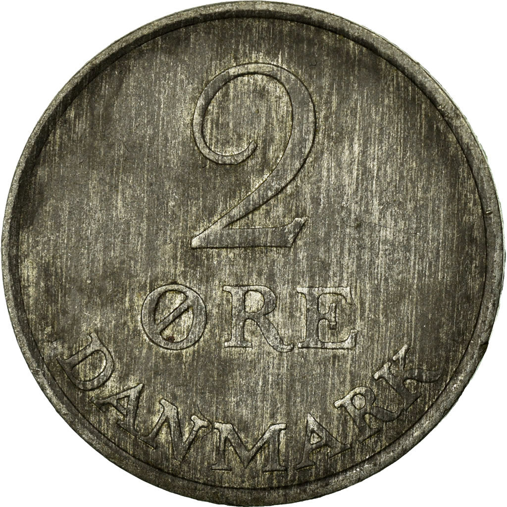 Coin, Denmark, Frederik IX, 2 Öre, 1963, VF(30-35), Zinc, KM:840.2