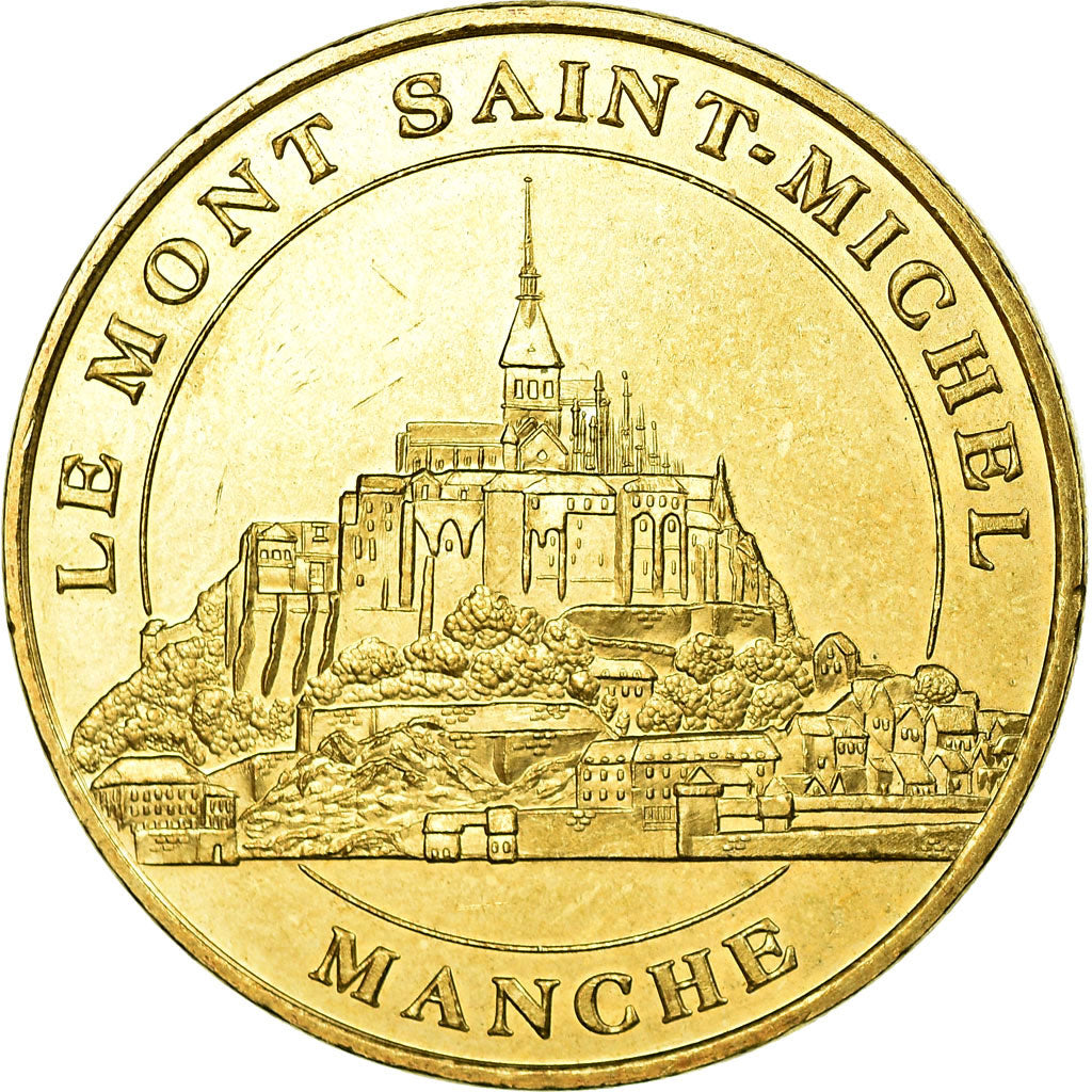 Francia, Token, Jetón turístico, Le-Mont-Saint-Michel - vue générale n°2