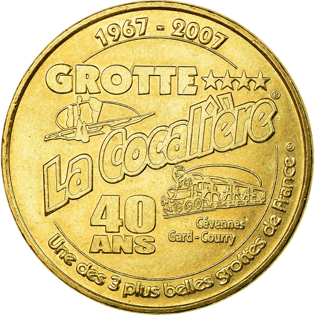 França, Token, Token turístico, Courry - Grotte de la Cocalière n°2, Artes e