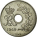 Coin, Denmark, Frederik IX, 25 Öre, 1969, AU(55-58), Copper-nickel, KM:855.1