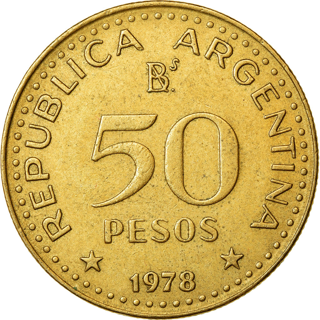 Monnaie, Argentine, 50 Pesos, 1978, TTB, Aluminum-Bronze, KM:81