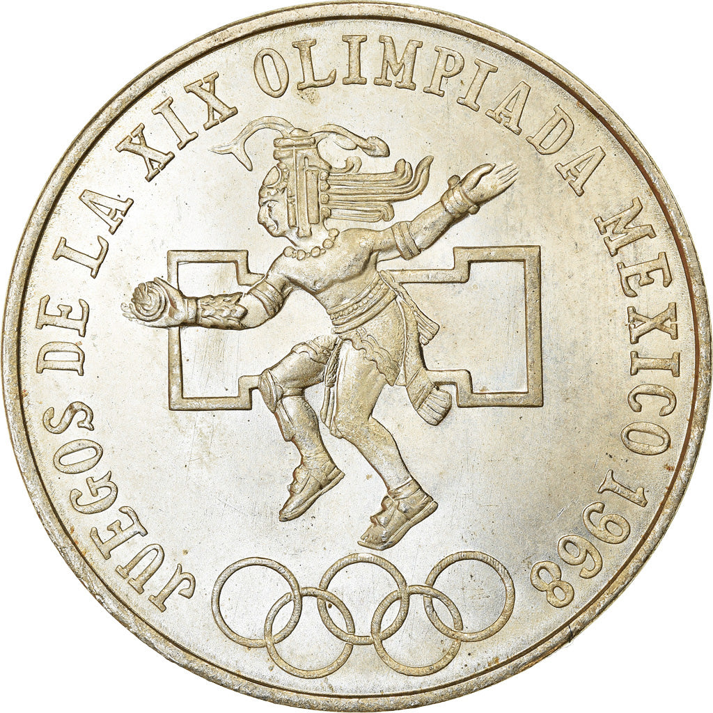 Moneta, Mexico, 25 Pesos, 1968, Mexico City, EF(40-45), Srebro, KM:479.1