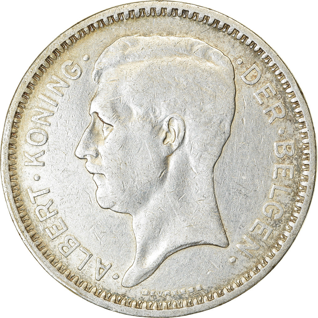 Moneda, Bélgica, 20 Francs, 20 Frank, 1934, MBC, Plata, KM:104.1