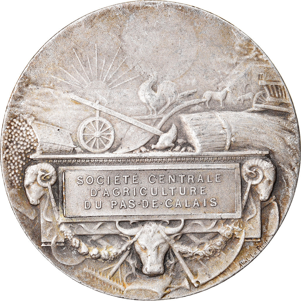 France, Medal, Société Centrale d'Agriculture du Pas-de-Calais, Abel Lafleur