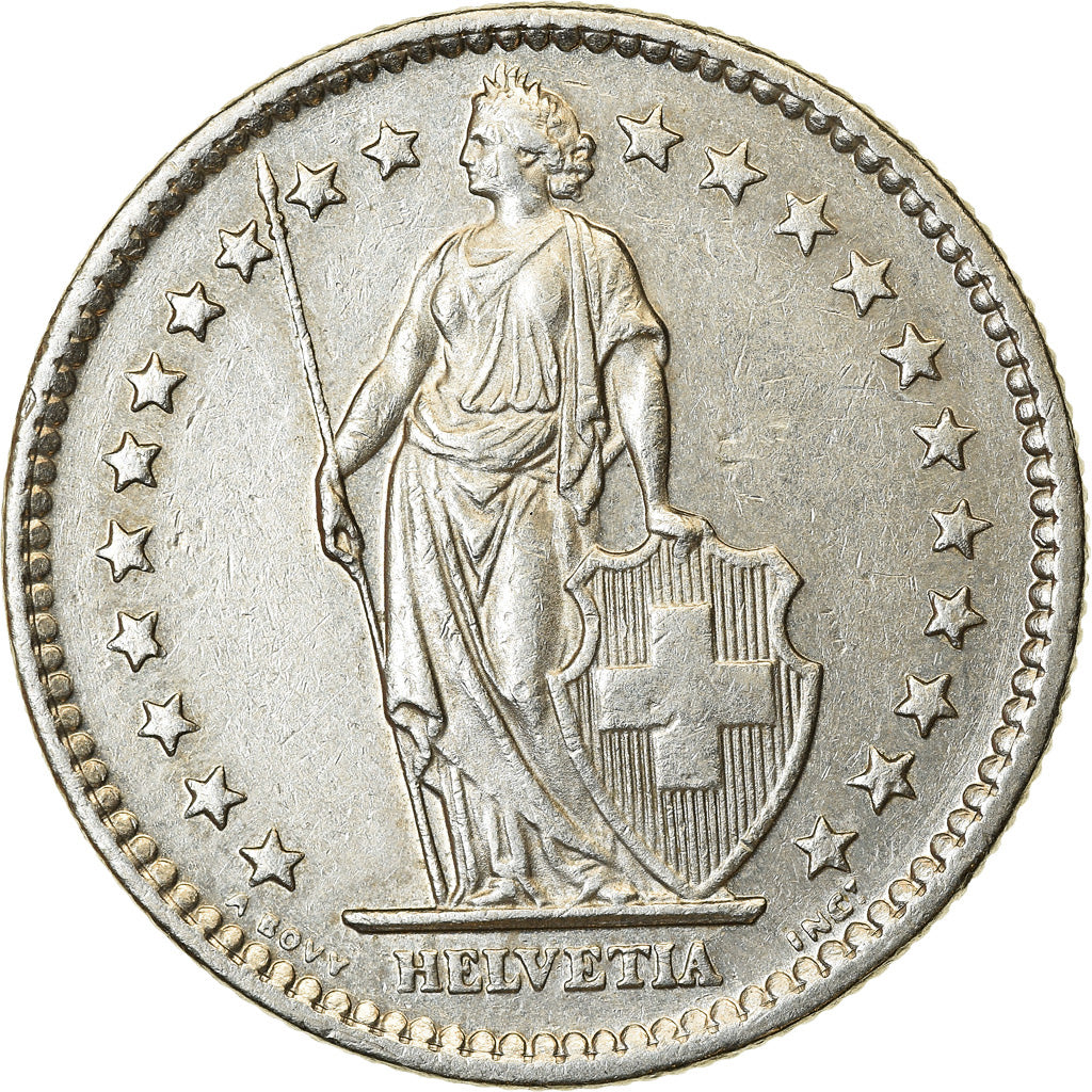 Munten, Zwitserland, 2 Francs, 1982, Bern, ZF, Copper-nickel, KM:21a.2