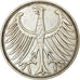 Moneda, ALEMANIA - REPÚBLICA FEDERAL, 5 Mark, 1951, Karlsruhe, MBC, Plata