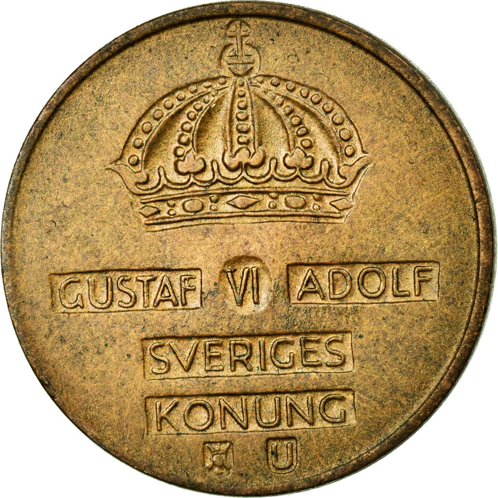Moneta, Svezia, Gustaf VI, 2 Öre, 1970, BB+, Bronzo, KM:821