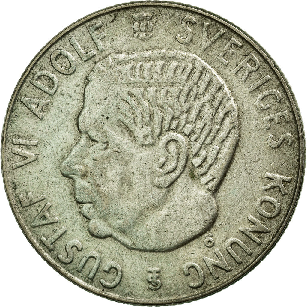 Monnaie, Suède, Gustaf VI, Krona, 1956, TTB+, Argent, KM:826