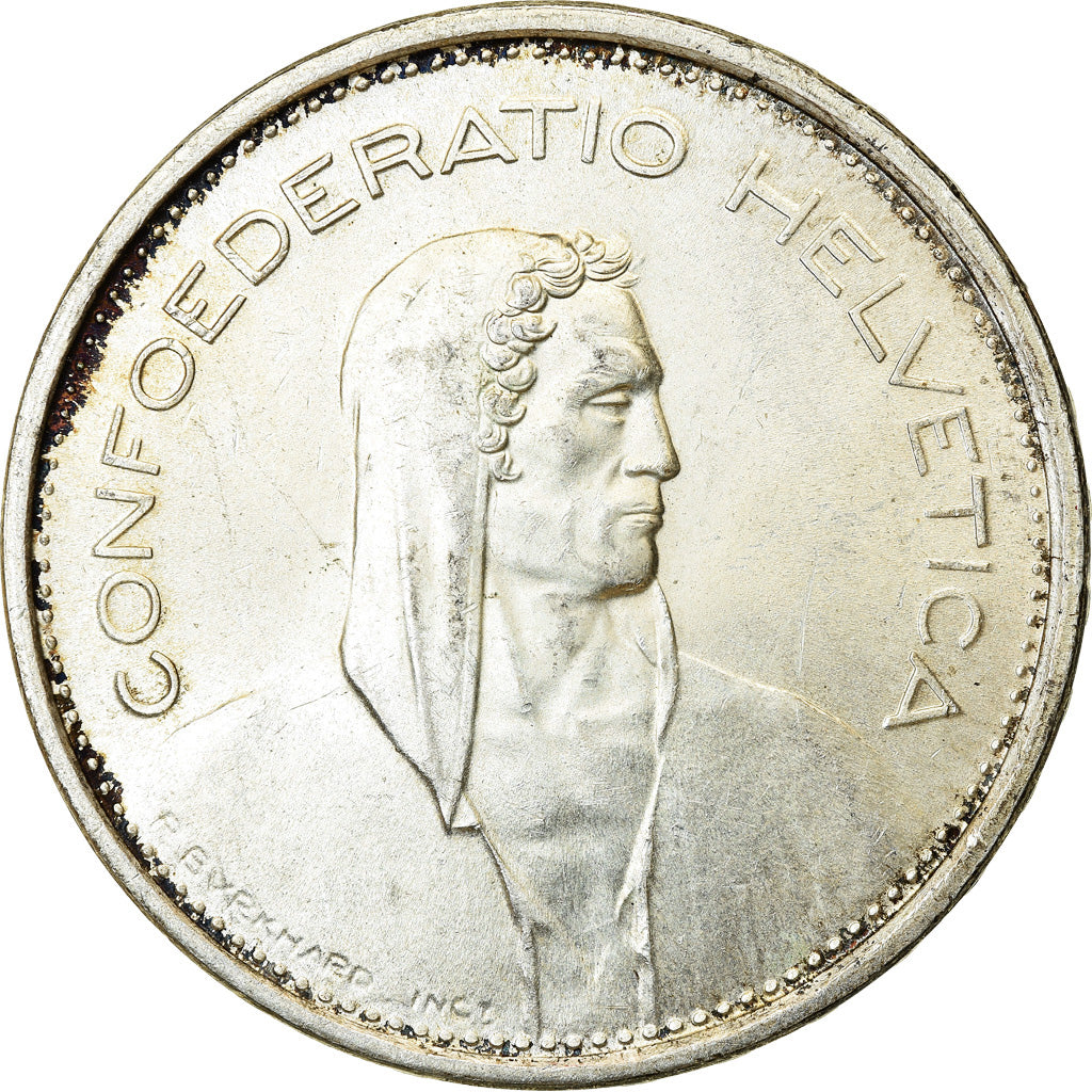 Coin, Switzerland, 5 Francs, 1966, Bern, EF(40-45), Silver, KM:40
