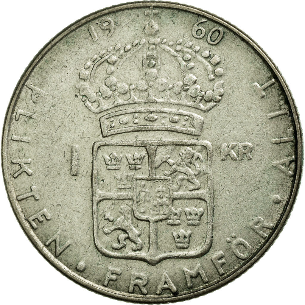 Monnaie, Suède, Gustaf VI, Krona, 1968, TTB+, Argent, KM:826