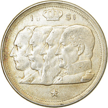 Munten, België, 100 Francs, 100 Frank, 1951, ZF, Zilver, KM:139.1