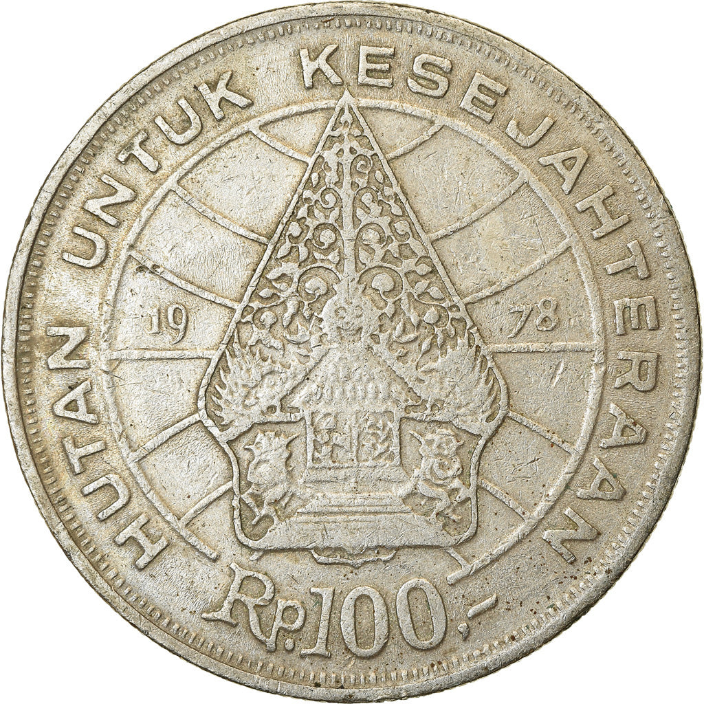 Moneda, Indonesia, 100 Rupiah, 1978, MBC, Cobre - níquel, KM:42