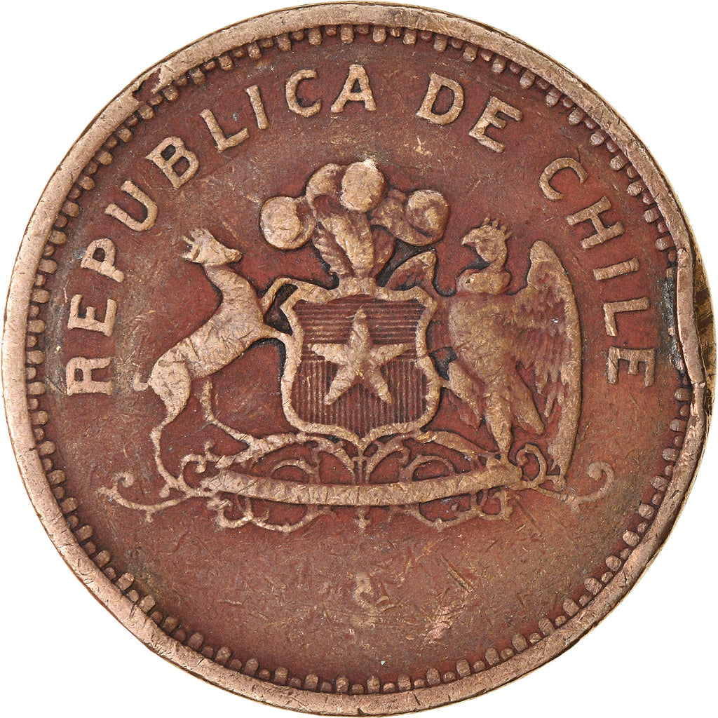 Moneta, Chile, 100 Pesos, 1985, Santiago, VF(30-35), Aluminium-Brąz, KM:226.1