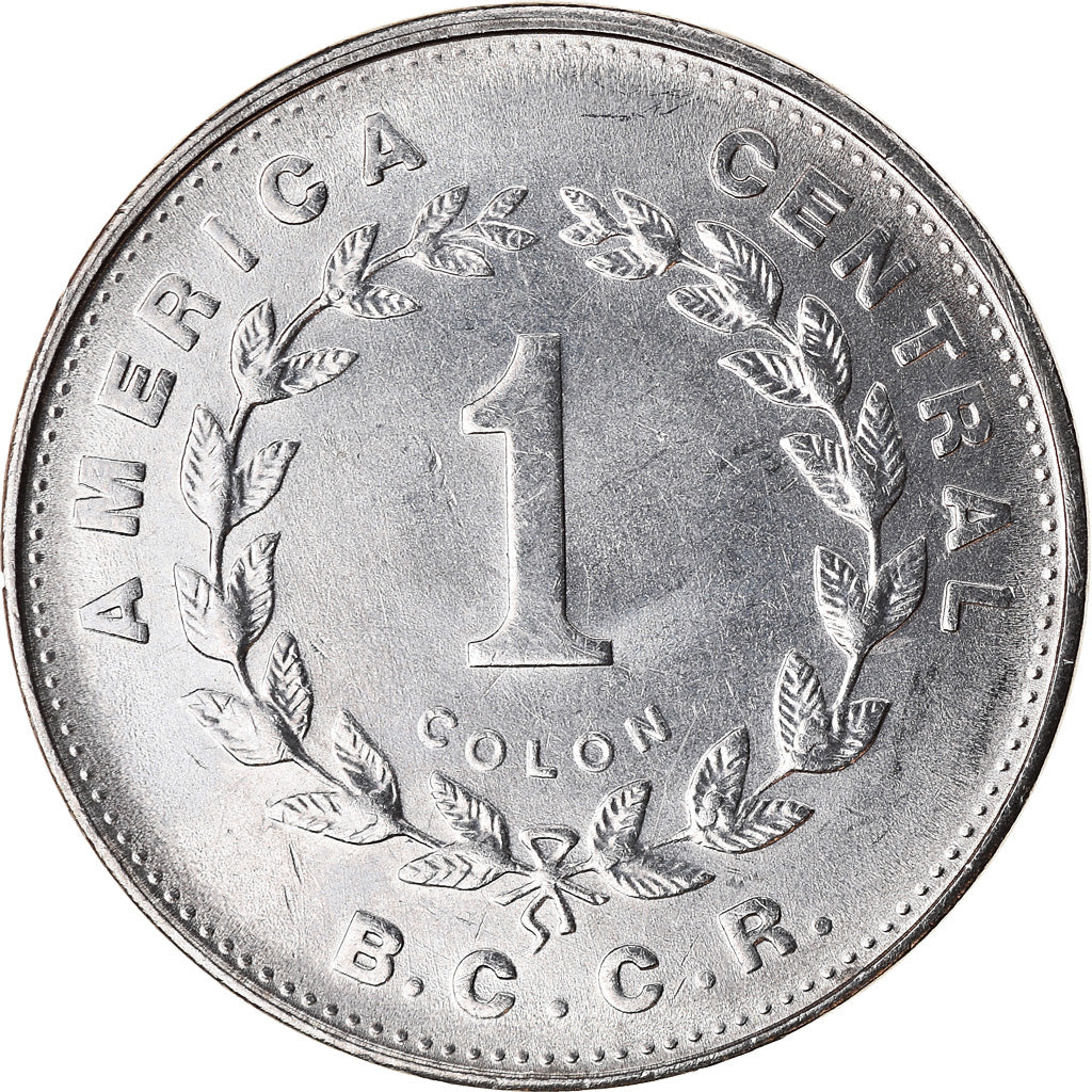 Coin, Costa Rica, Colon, 1989, AU(50-53), Stainless Steel, KM:210.2