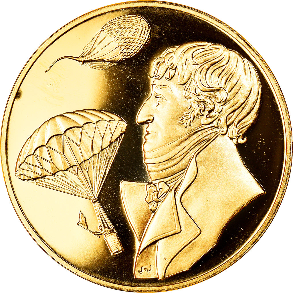 France, Medal, Conquête de l'Air, André Jacques Garnerin, Aviation, MS(65-70)