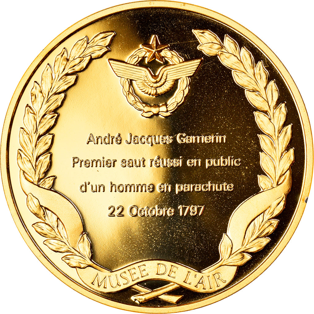 France, Medal, Conquête de l'Air, André Jacques Garnerin, Aviation, MS(65-70)