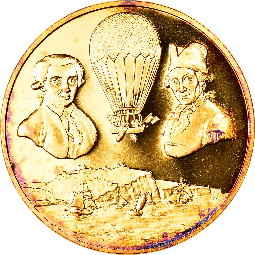 France, Medal, Conquête de l'Air, 1ère Traversée de la Manche, Aviation