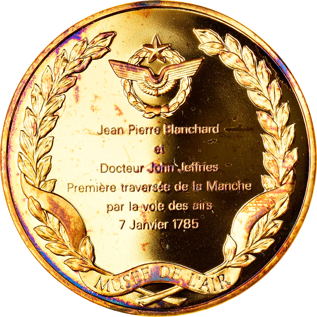 France, Medal, Conquête de l'Air, 1ère Traversée de la Manche, Aviation