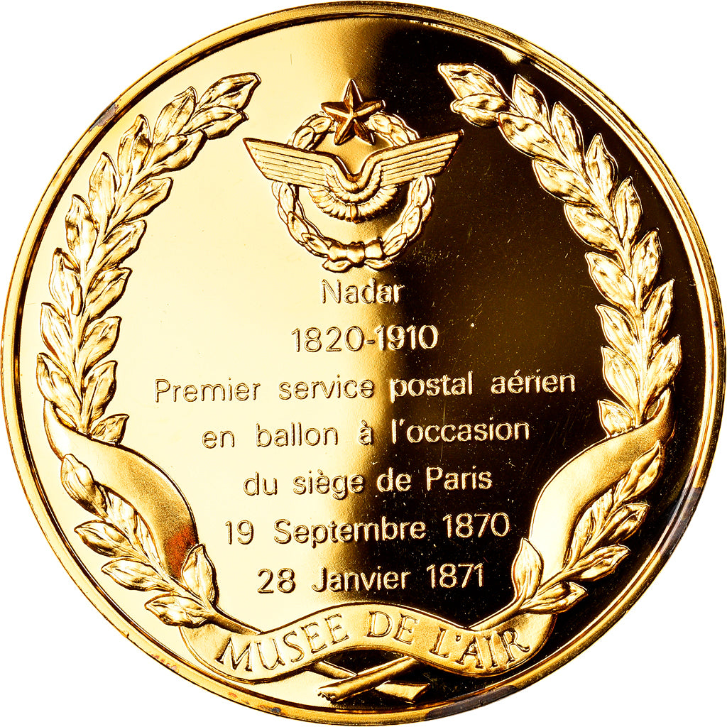 France, Medal, Conquête de l'Air, 1er Service Postal Aérien, Siège de Paris