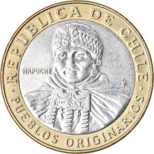 Coin, Chile, 100 Pesos, 2015, Santiago, EF(40-45), Bi-Metallic