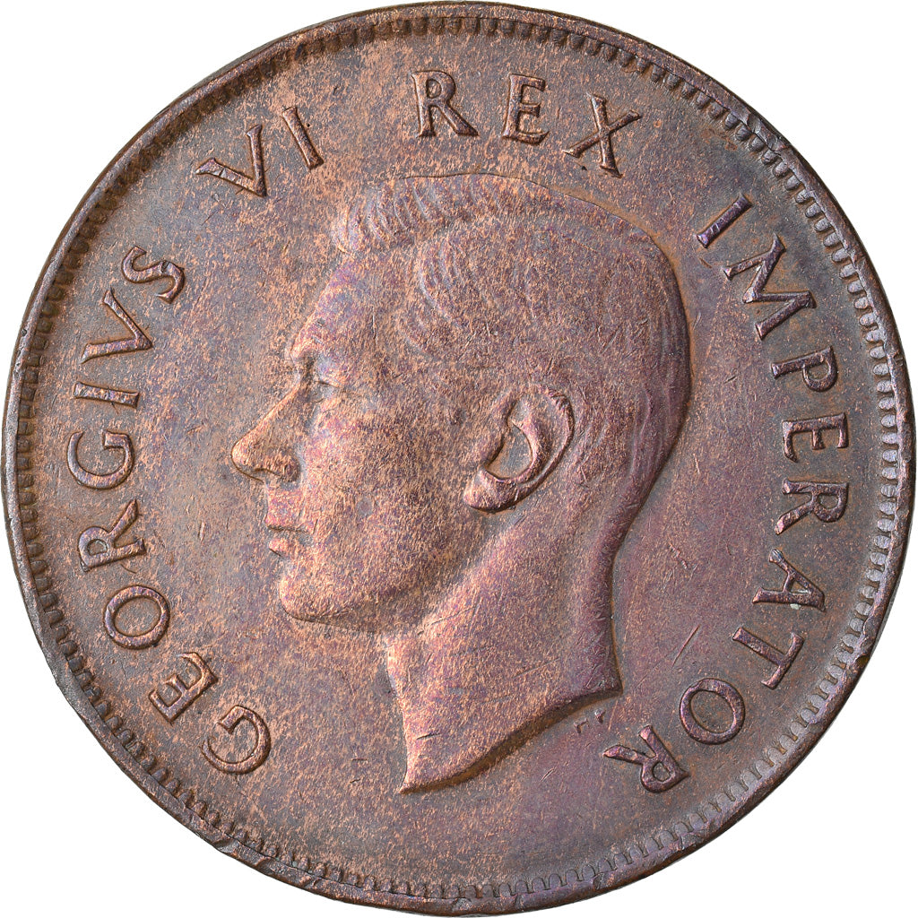 Coin, South Africa, George VI, Penny, 1941, VF(30-35), Bronze, KM:25