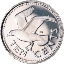 Coin, Barbados, 10 Cents, 1973, Franklin Mint, MS(65-70), Copper-nickel, KM:12