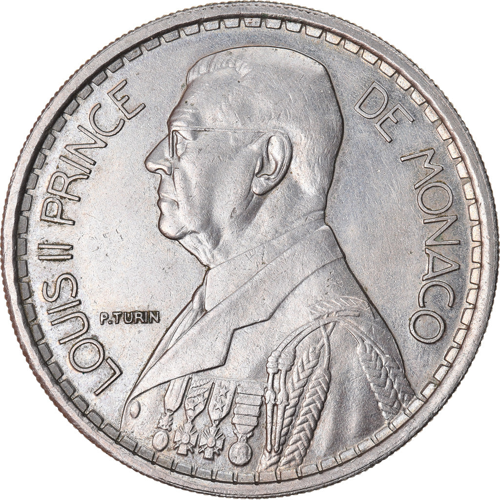 Monnaie, Monaco, Louis II, 20 Francs, Vingt, 1947, TTB, Copper-nickel