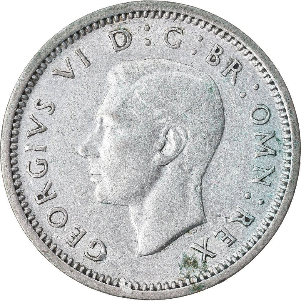 Moneta, Gran Bretagna, George VI, 3 Pence, 1938, BB, Argento, KM:848