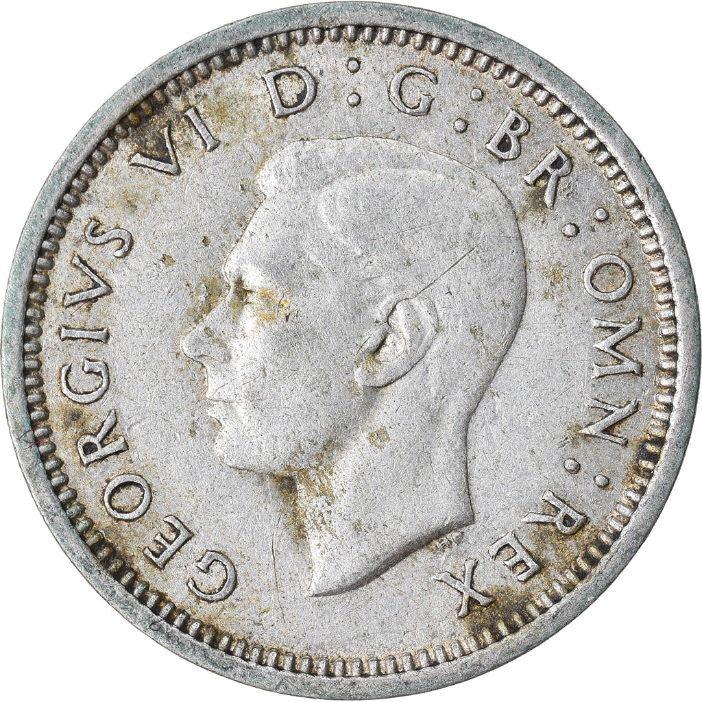 Munten, Groot Bretagne, George VI, 3 Pence, 1941, ZF, Zilver, KM:848