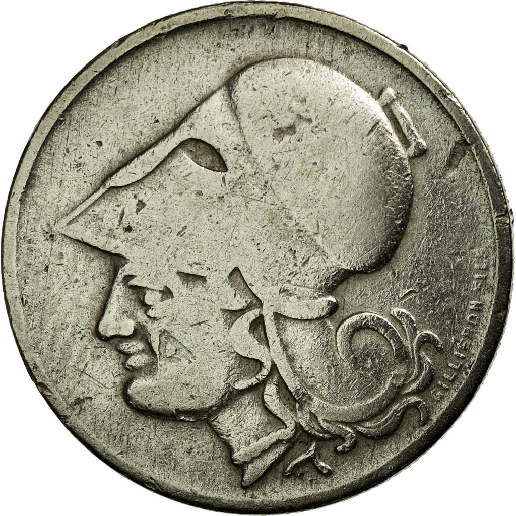 Coin, Greece, 50 Lepta, 1926, EF(40-45), Copper-nickel, KM:68