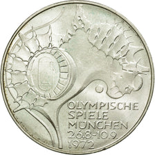 Coin, GERMANY - FEDERAL REPUBLIC, 10 Mark, 1972, Stuttgart, MS(60-62), Silver