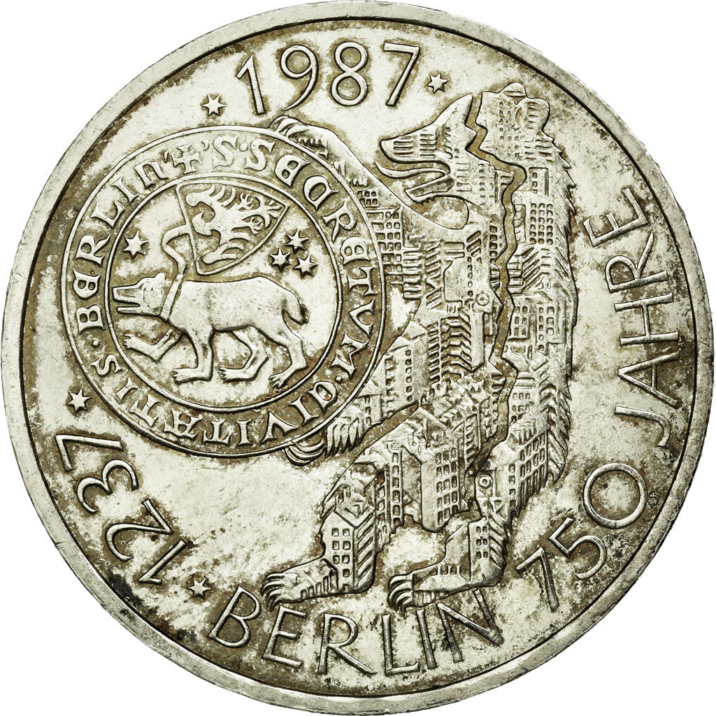 Moneda, ALEMANIA - REPÚBLICA FEDERAL, 10 Mark, 1987, Hamburg, Germany, EBC