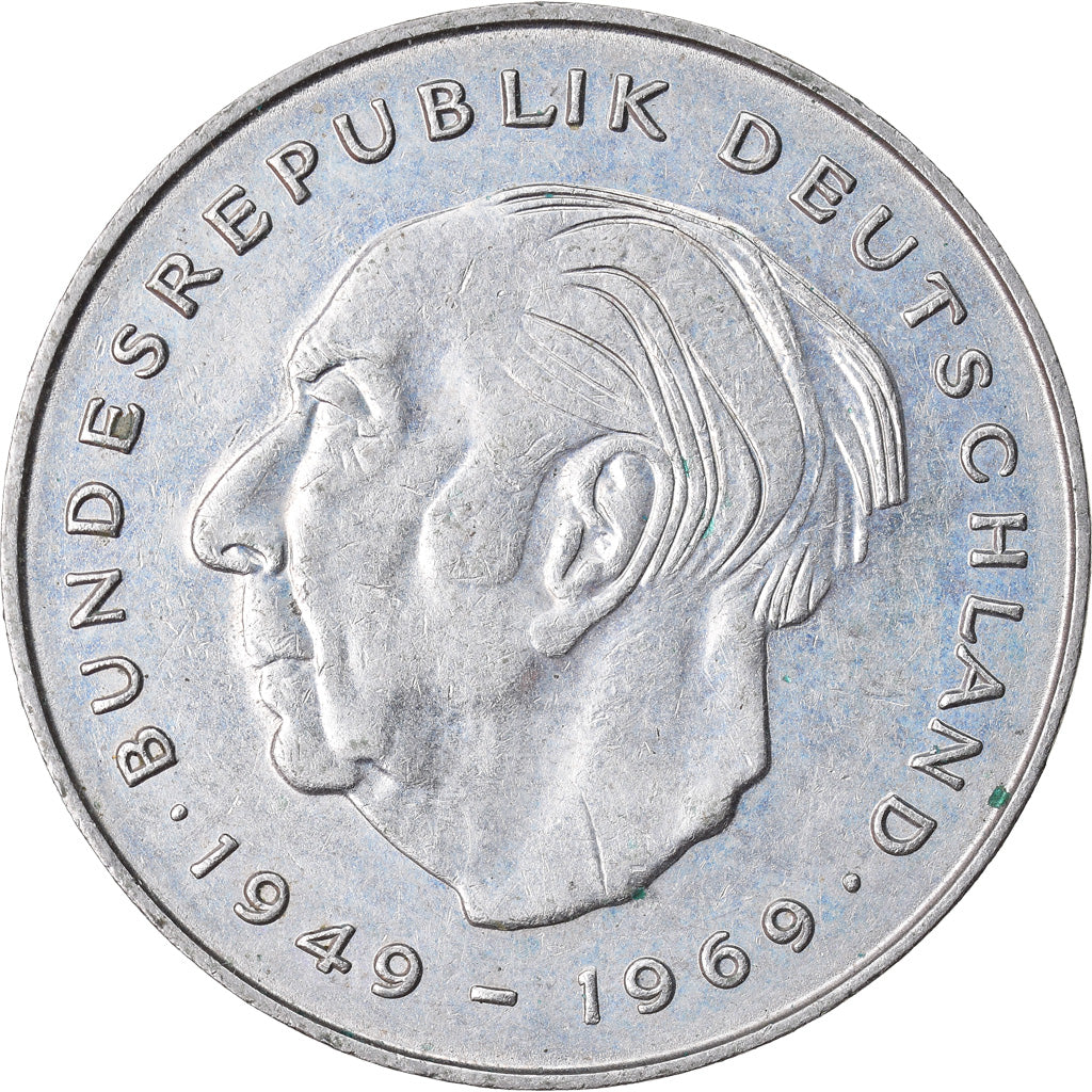 Munten, Federale Duitse Republiek, 2 Mark, 1977, Munich, FR+, Copper-Nickel Clad