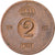 Moneta, Svezia, Gustaf VI, 2 Öre, 1959, BB, Bronzo, KM:821