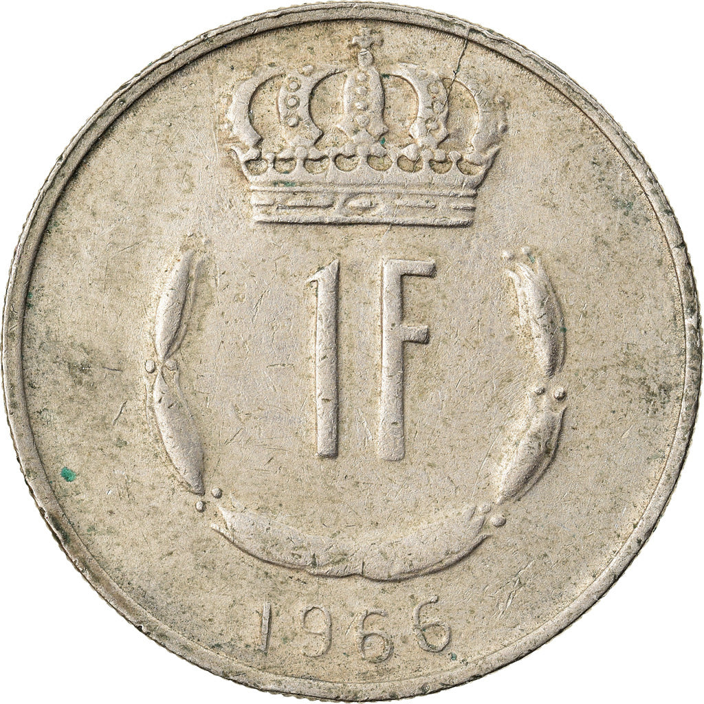 Munten, Luxemburg, Jean, Franc, 1966, ZF, Copper-nickel, KM:55