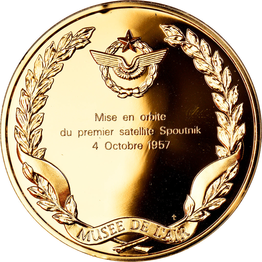 France, Medal, Conquête de l'Air, 1er Satellite Spoutnik, Aviation, MS(65-70)