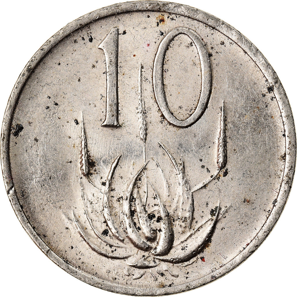 Munten, Zuid Afrika, 10 Cents, 1985, ZF, Nickel, KM:85