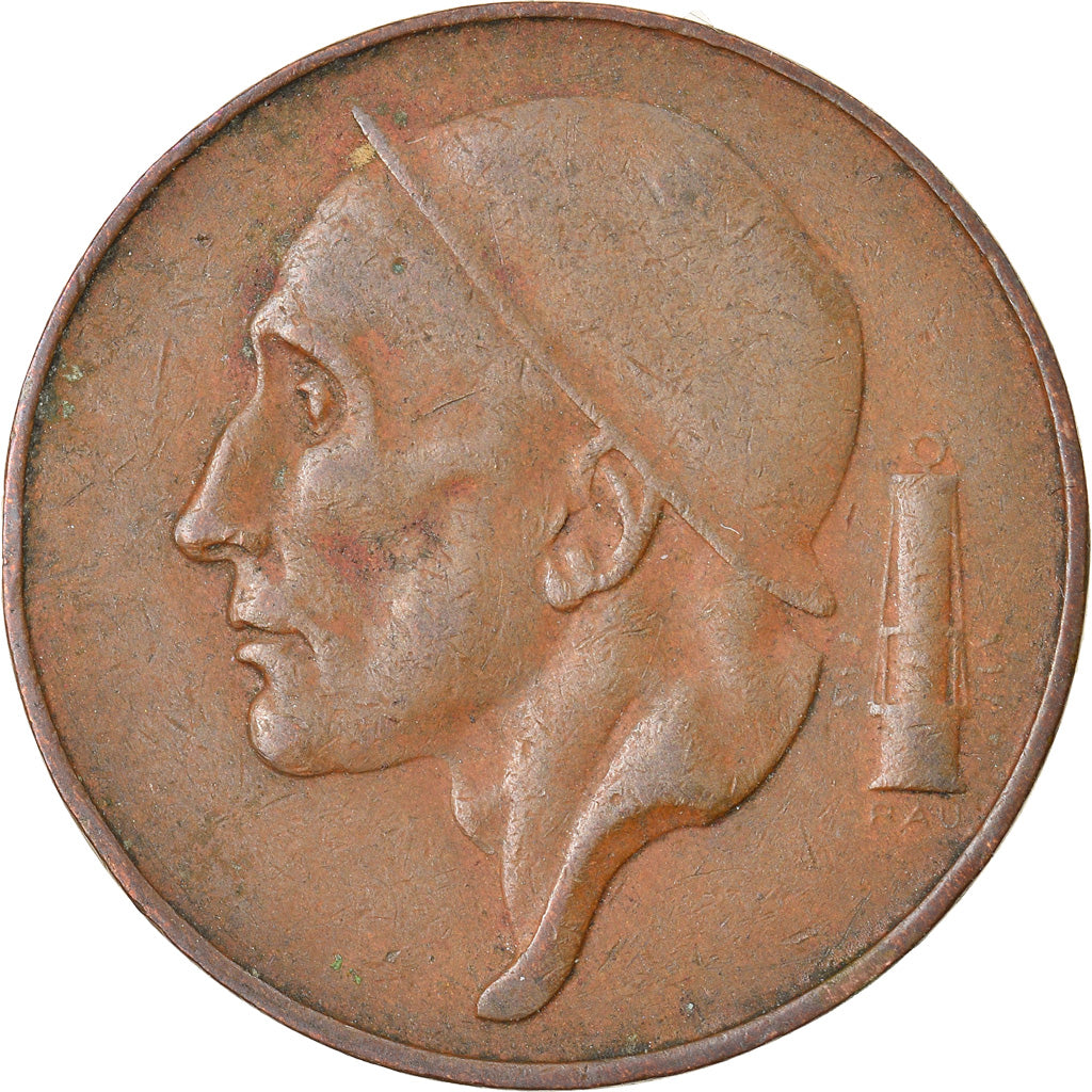 Moneta, Belgia, 50 Centimes, 1952, EF(40-45), Bronze, KM:145