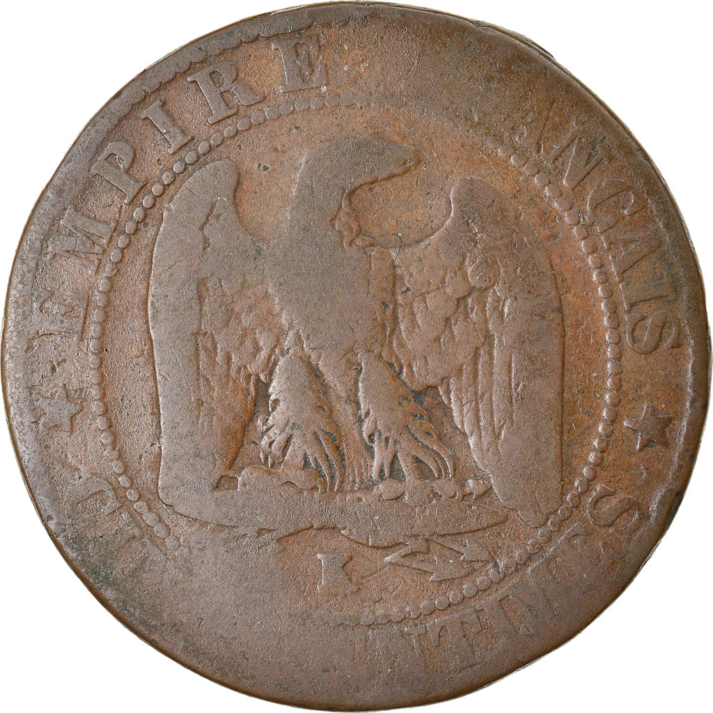 Moneta, Francja, Napoleon III, Napoléon III, 5 Centimes, 1864, Bordeaux