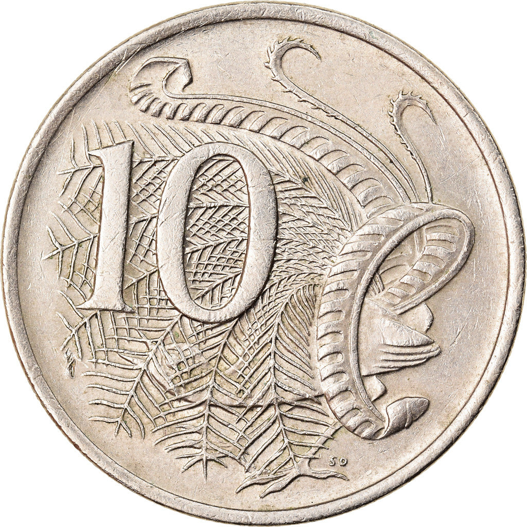 Munten, Australië, Elizabeth II, 10 Cents, 1981, Melbourne, ZF, Copper-nickel