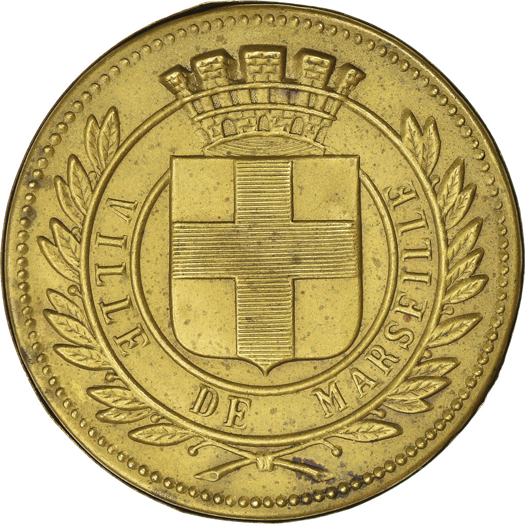 Frankreich, Medaille, Boite Souvenir, Ville de Marseille, SS, laiton